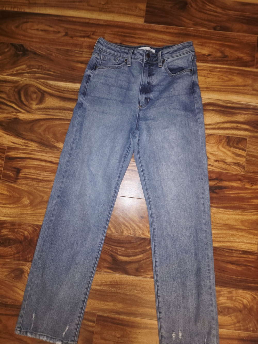 Women's ALTAR'D State Just Black Denim JBD Distressed Medium Washed Jeans 28